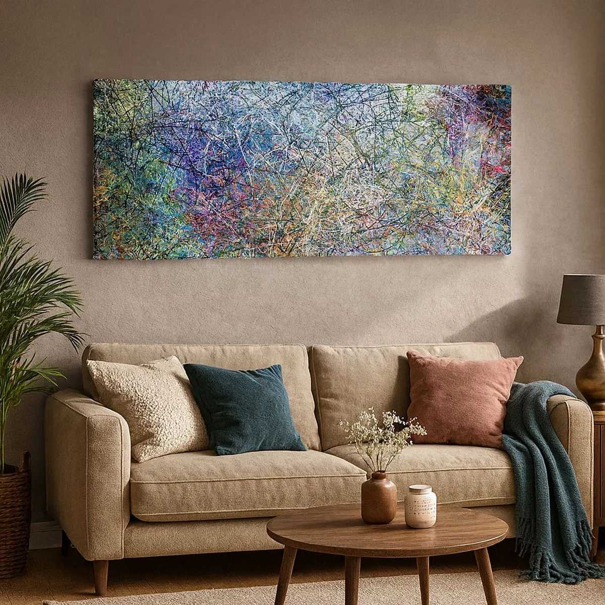 Schilderen op canvas - Het is niet zo eenvoudig - 100x40 cm