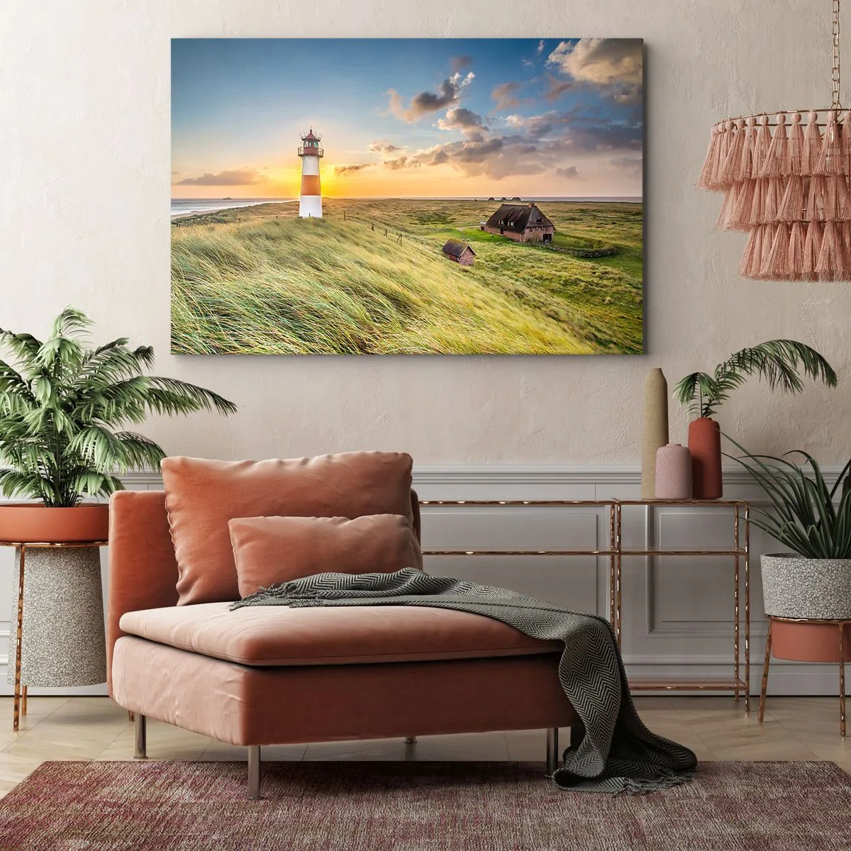 Schilderen op canvas - Tussen de golven - 120x80 cm