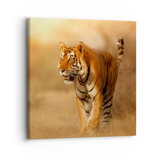 Schilderen op canvas - Voor de aanval - 30x30 cm