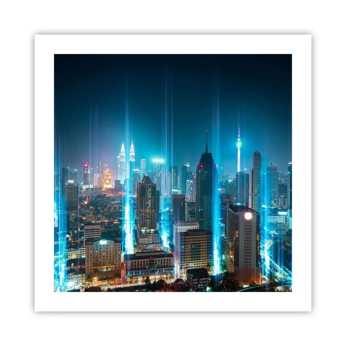 Poster - Op z'n Berlijns naar de hemel - 50x50 cm