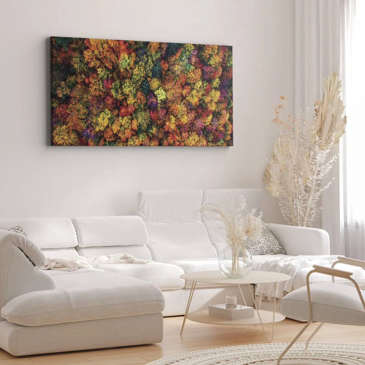 Schilderen op canvas - Boeket herfstbomen - 120x50 cm