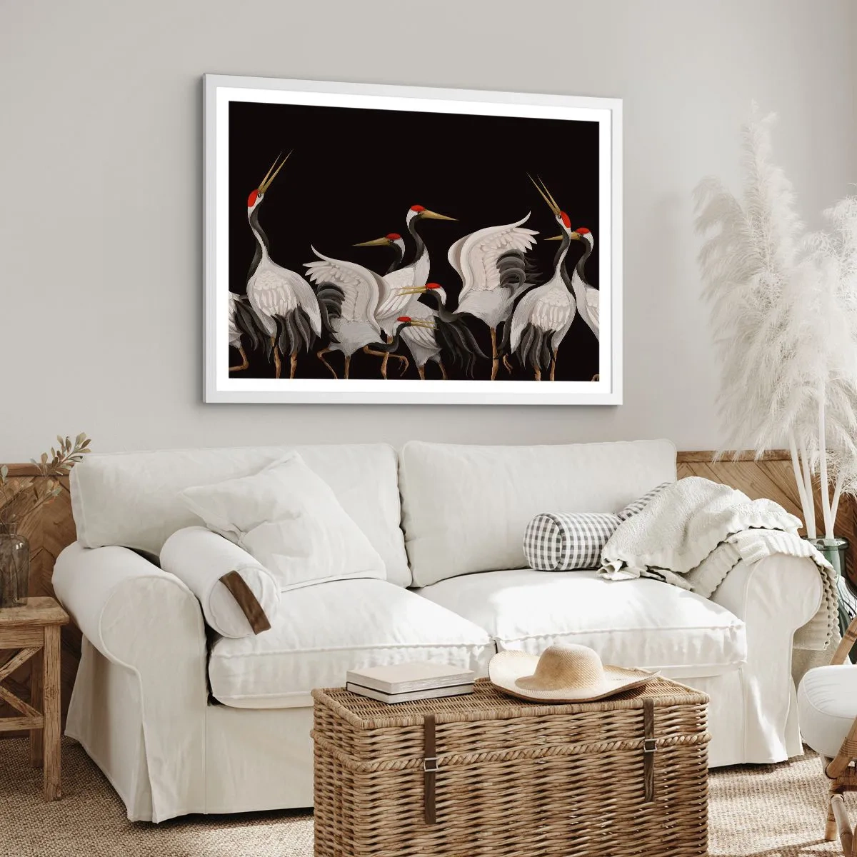Poster in een witte lijst - Vogel spullen - 40x30 cm