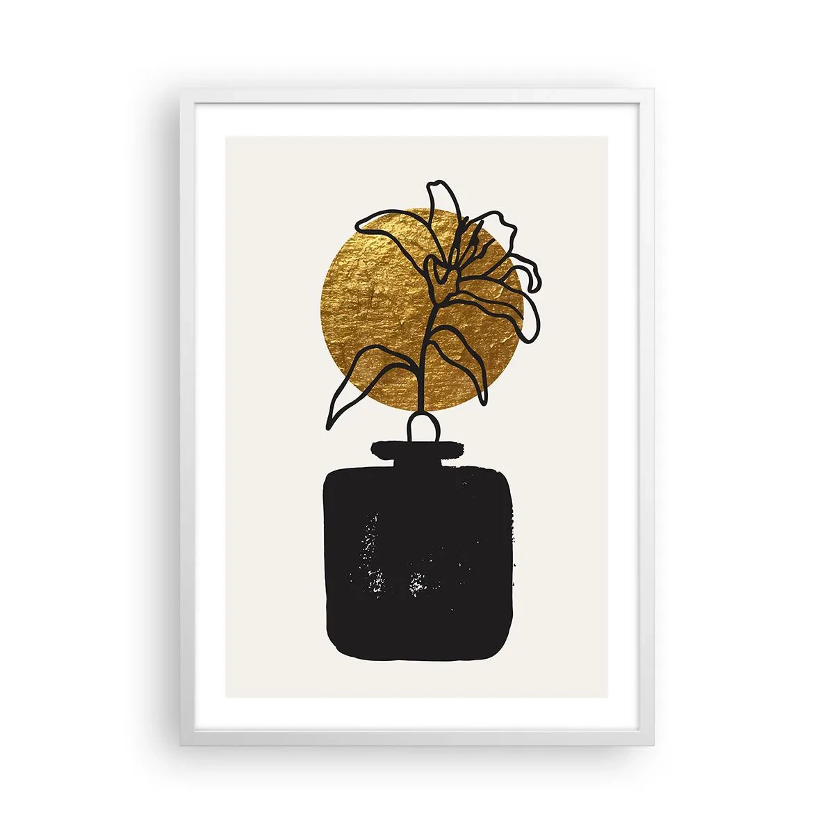 Poster in een witte lijst - Schoonheid is goud waard - 50x70 cm