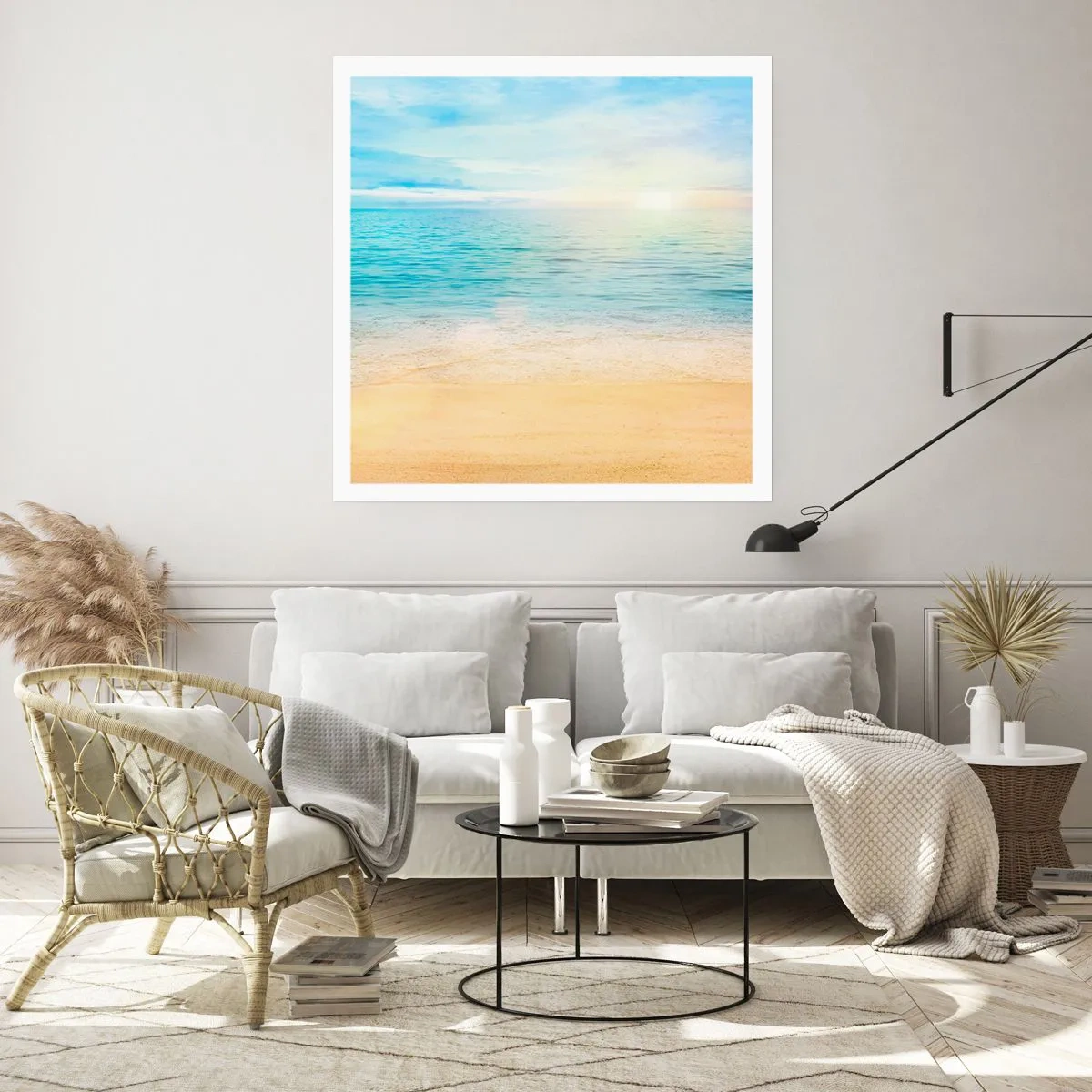 Poster - Groot blauw - 60x60 cm