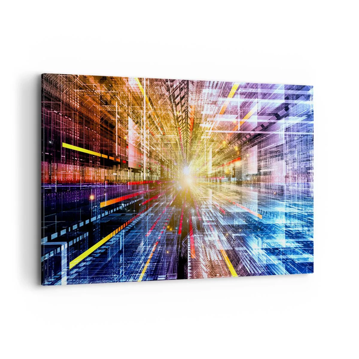 Schilderen op canvas - Lichtgevende gang - 120x80 cm
