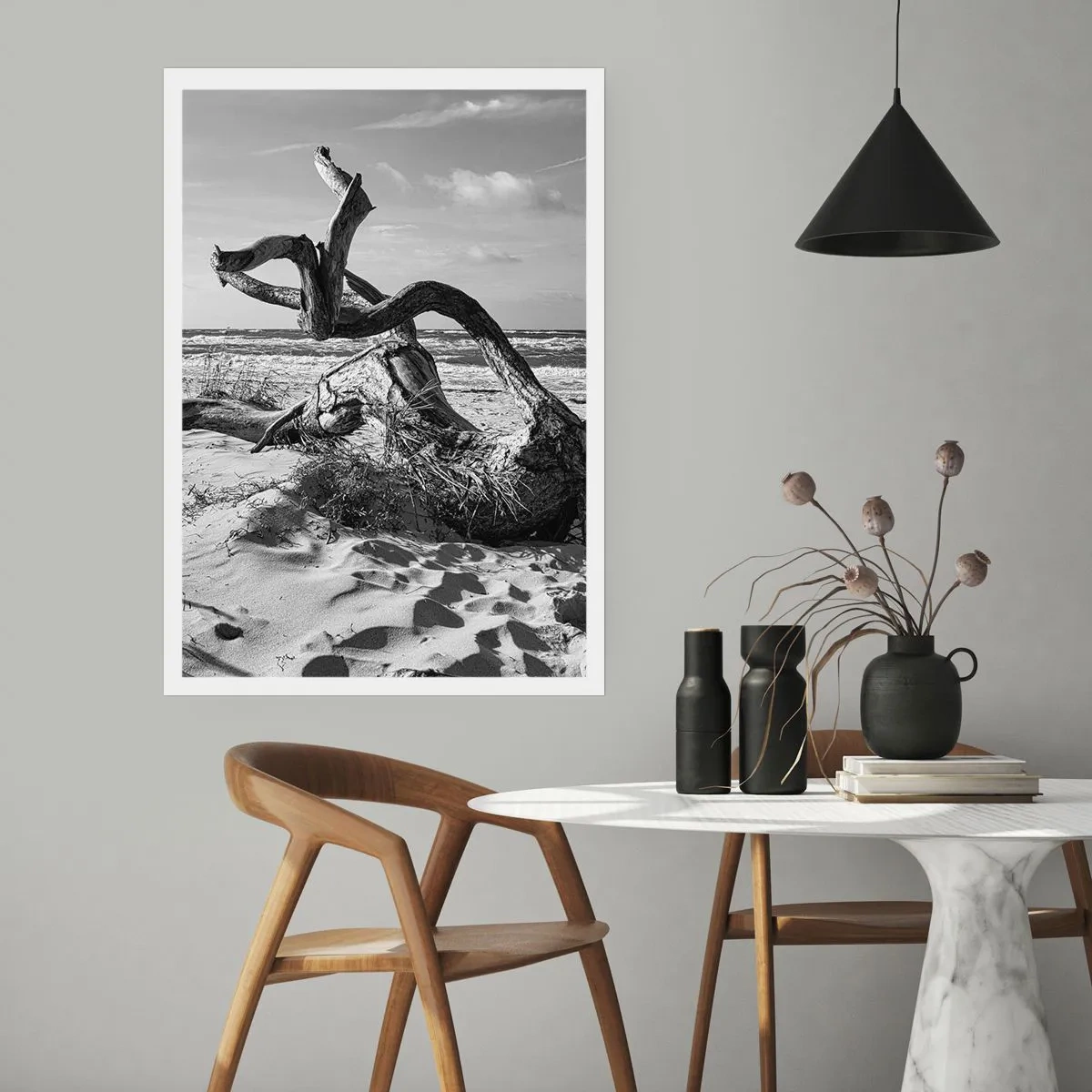Poster - Zee sculptuur - 30x40 cm