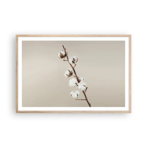 Een poster in een licht eiken lijst - Aan de bron van zachtheid - 91x61 cm