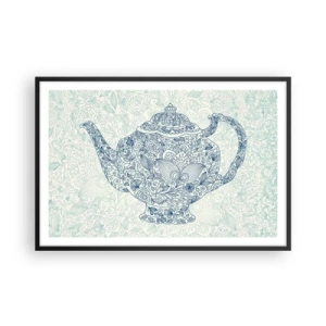 Poster in een zwarte lijst - De charme van thee - 91x61 cm