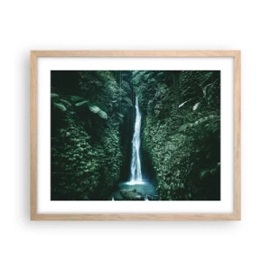 Een poster in een licht eiken lijst - Tropische spa - 50x40 cm