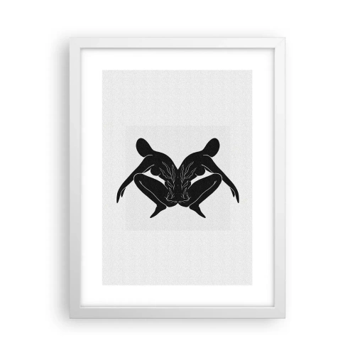 Poster in een witte lijst - Een gemeenschappelijke ziel - 30x40 cm