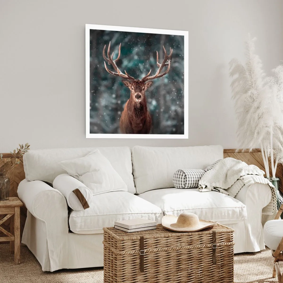 Poster - Gekroond tot koning van het bos - 30x30 cm