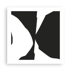 Poster - Positief – negatief - 50x50 cm