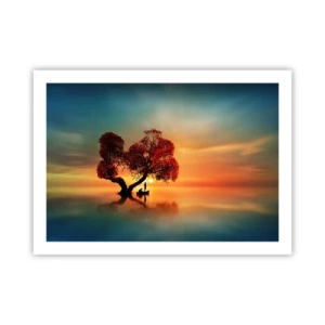 Poster - Afstanders en de stilte van de wereldlozen - 70x50 cm