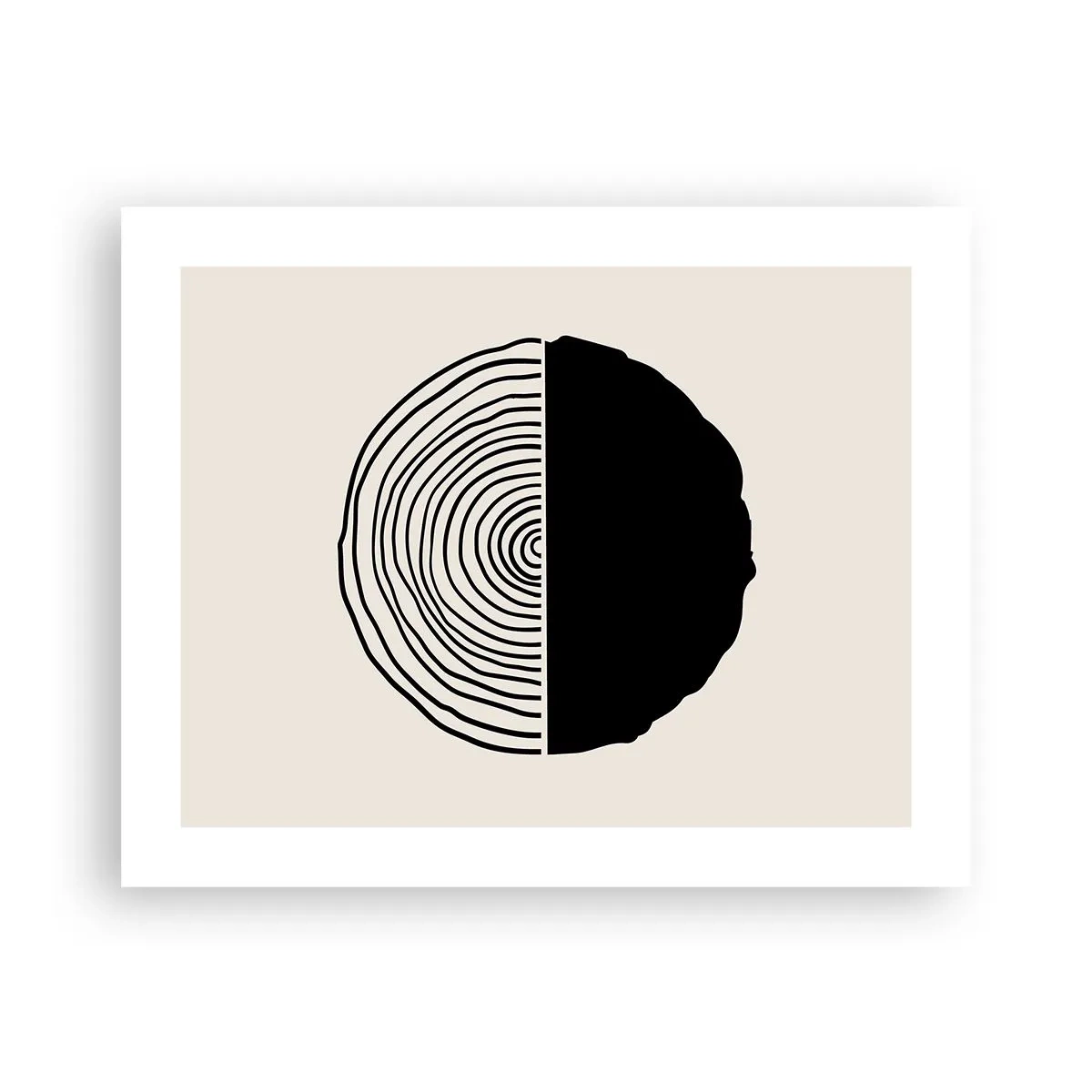 Poster - Half om half - 50x40 cm