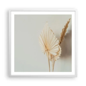 Poster in een witte lijst - Wanneer je verlichting nodig hebt - 60x60 cm