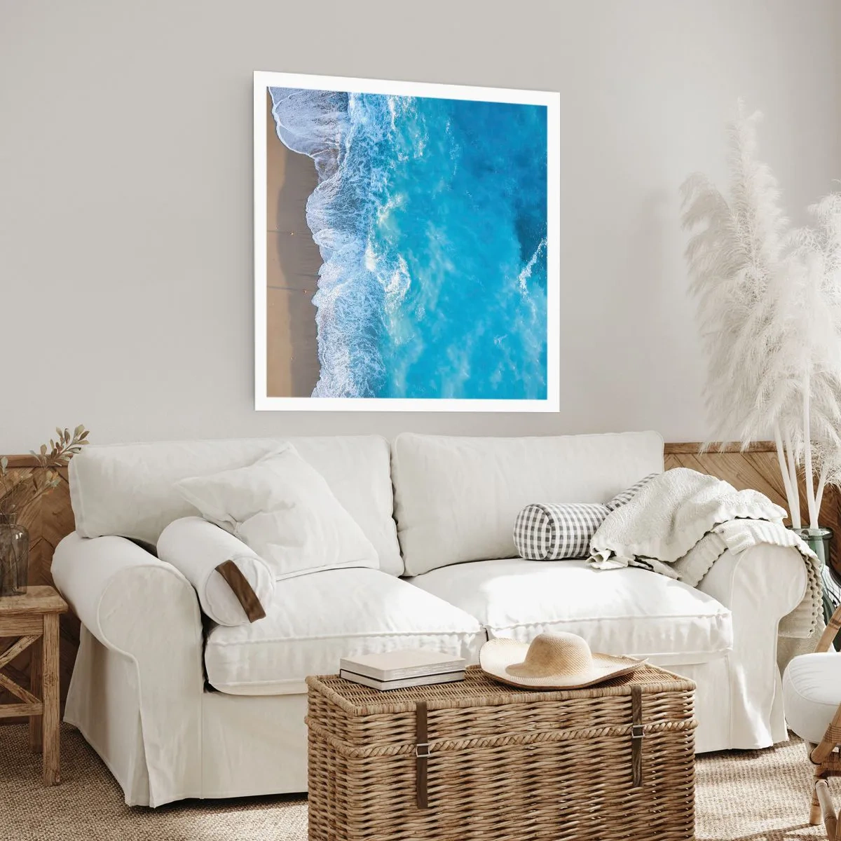 Poster - De kracht van blauw - 60x60 cm