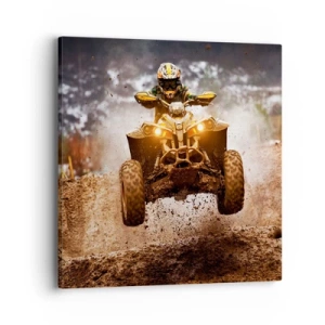 Schilderen op canvas - No risk no fun - 40x40 cm