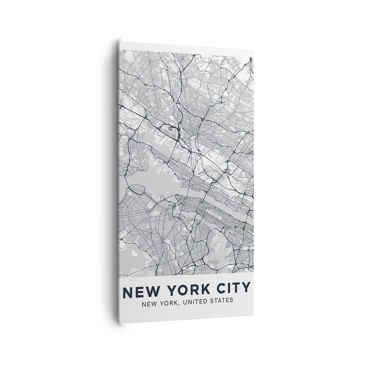 Schilderen op canvas - De anatomie van een metropool - 65x120 cm