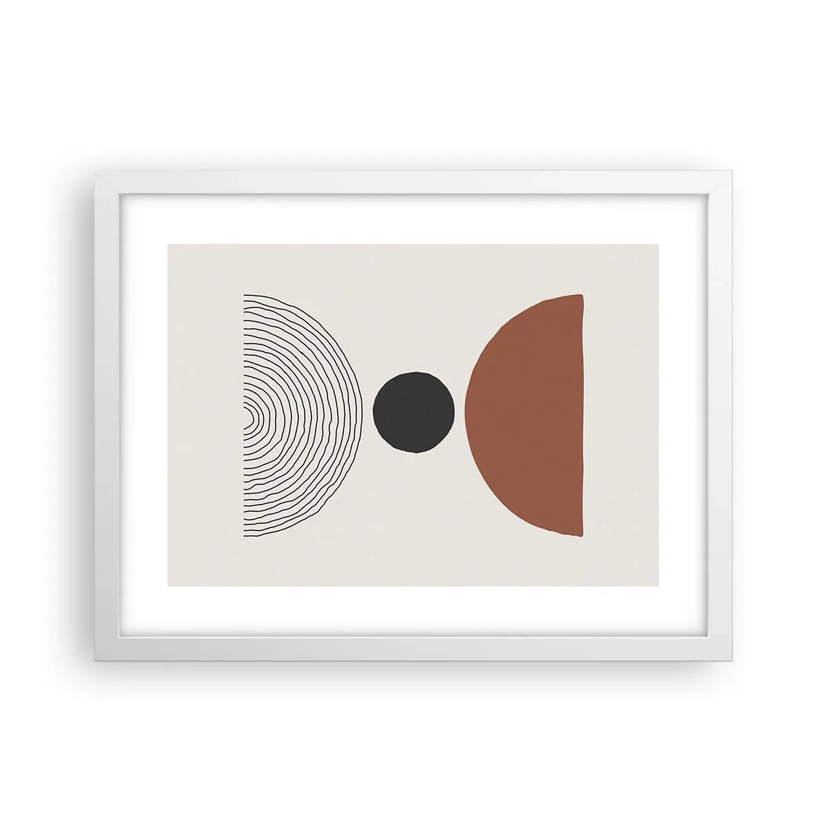 Poster in een witte lijst - Het middelpunt van de aandacht - 40x30 cm