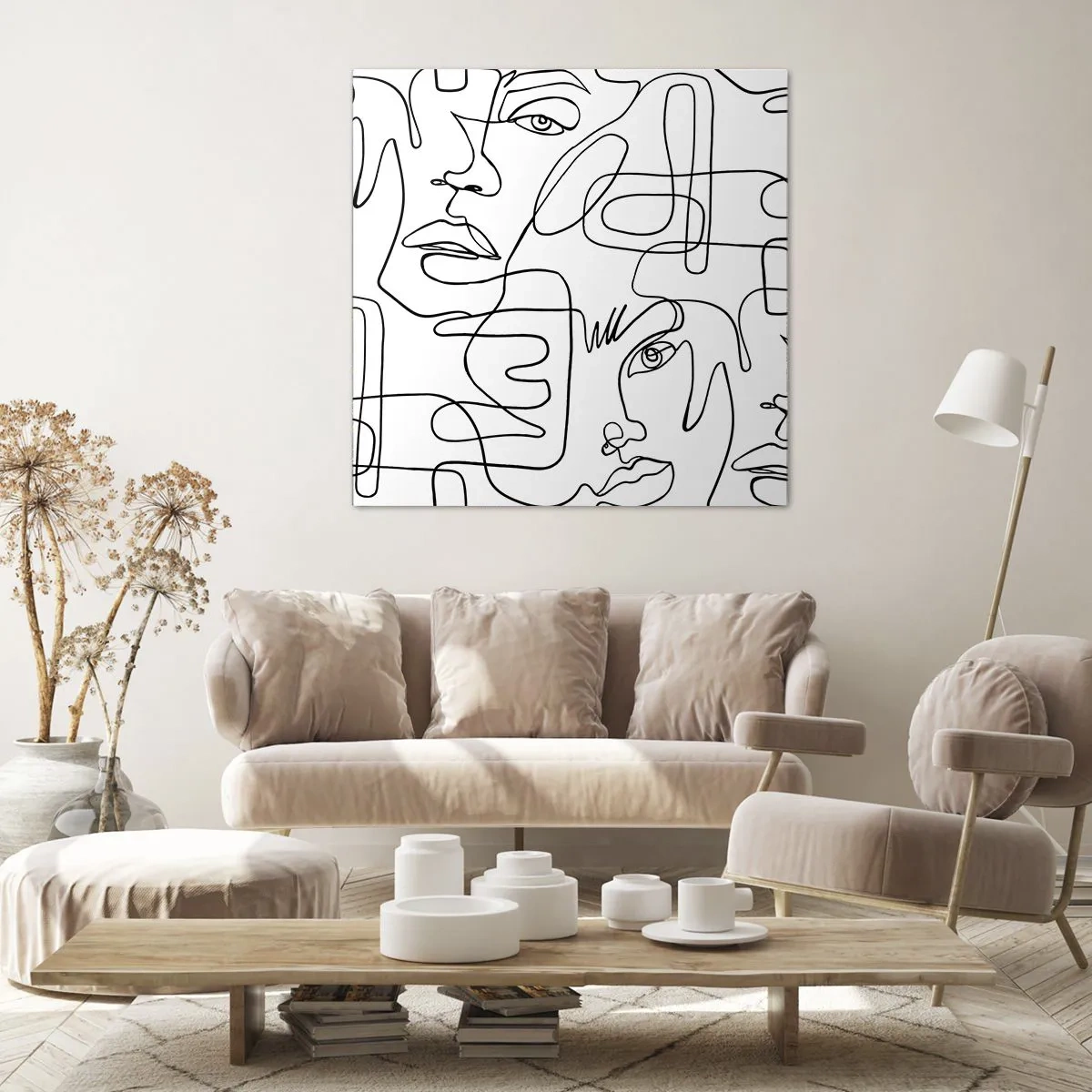 Schilderen op canvas - In verwarde emoties - 50x50 cm