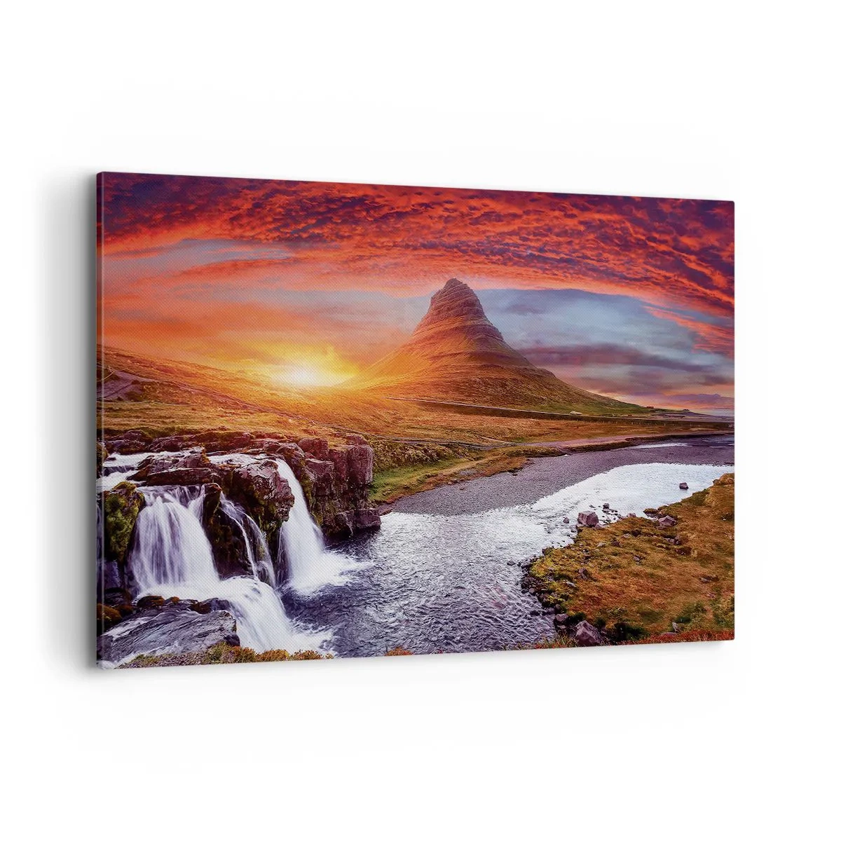 Schilderen op canvas - Een zicht op Midden-aarde - 120x80 cm