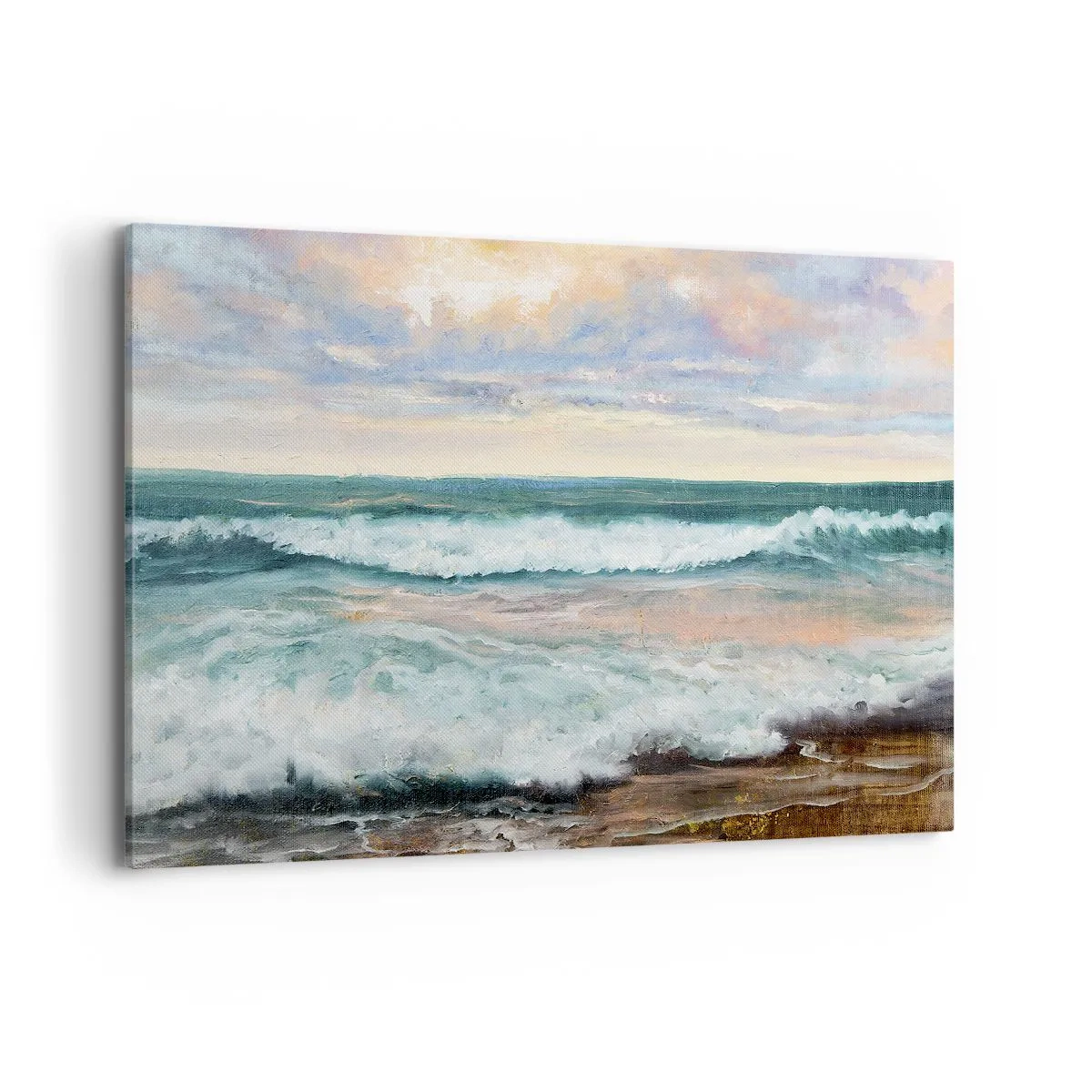 Schilderen op canvas - Hier maak je je ziel glad - 120x80 cm