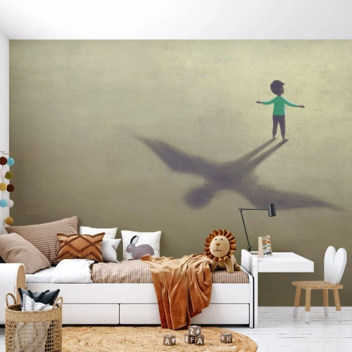 Zelfklevend Fotobehang Deluxe Sticker - De held van de toekomst - Abstractie, Fantasie, Deel - 100x70 cm