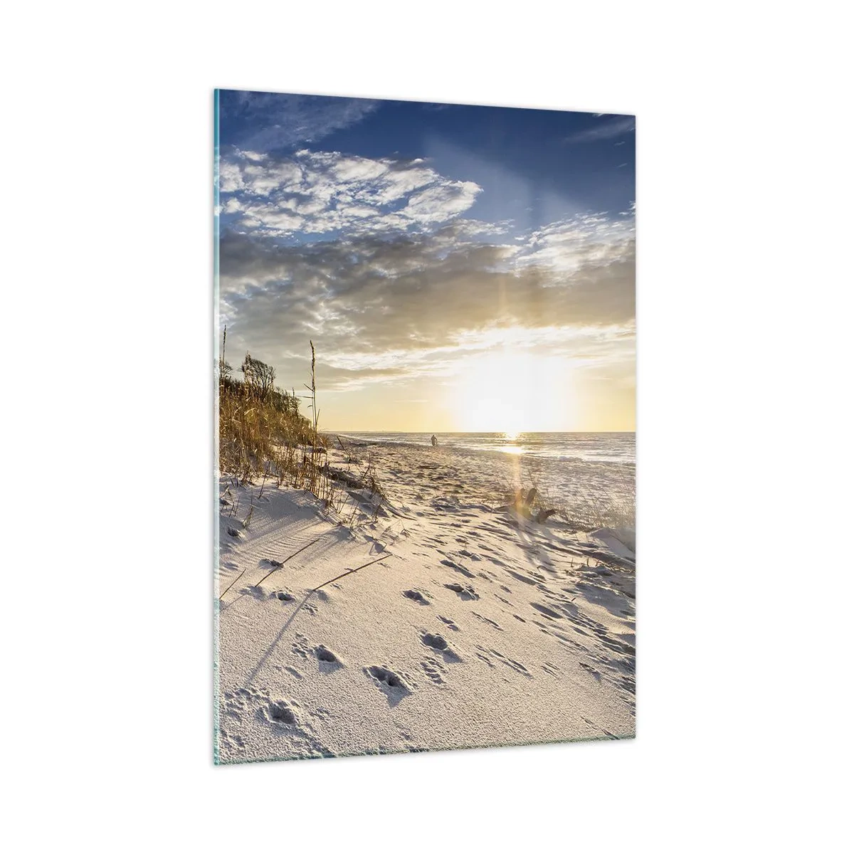 Schilderen op glas - Een uitnodiging voor een wandeling - 50x70 cm