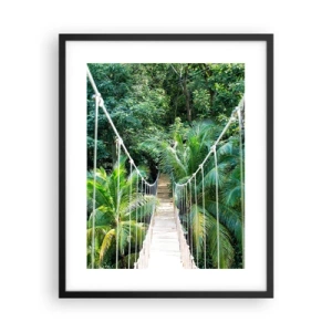 Poster in een zwarte lijst - Welkom in de jungle! - 40x50 cm