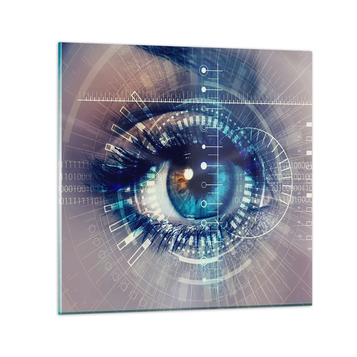 Schilderen op glas - Je denkt dat je me kent - 40x40 cm