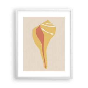 Poster in een witte lijst - Organische abstractie – groei - 40x50 cm