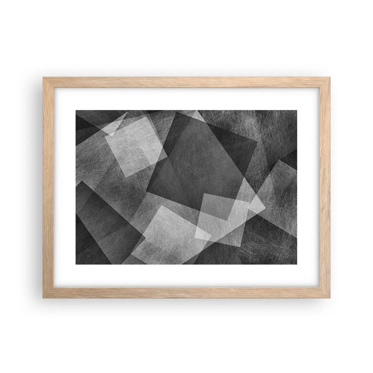 Een poster in een licht eiken lijst - Het eeuwige symbool van duurzaamheid en orde - 40x30 cm