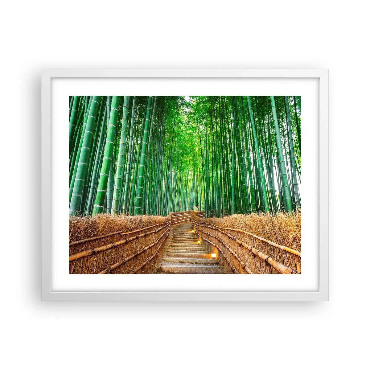 Poster in een witte lijst - De essentie van de aziatische natuur - 50x40 cm