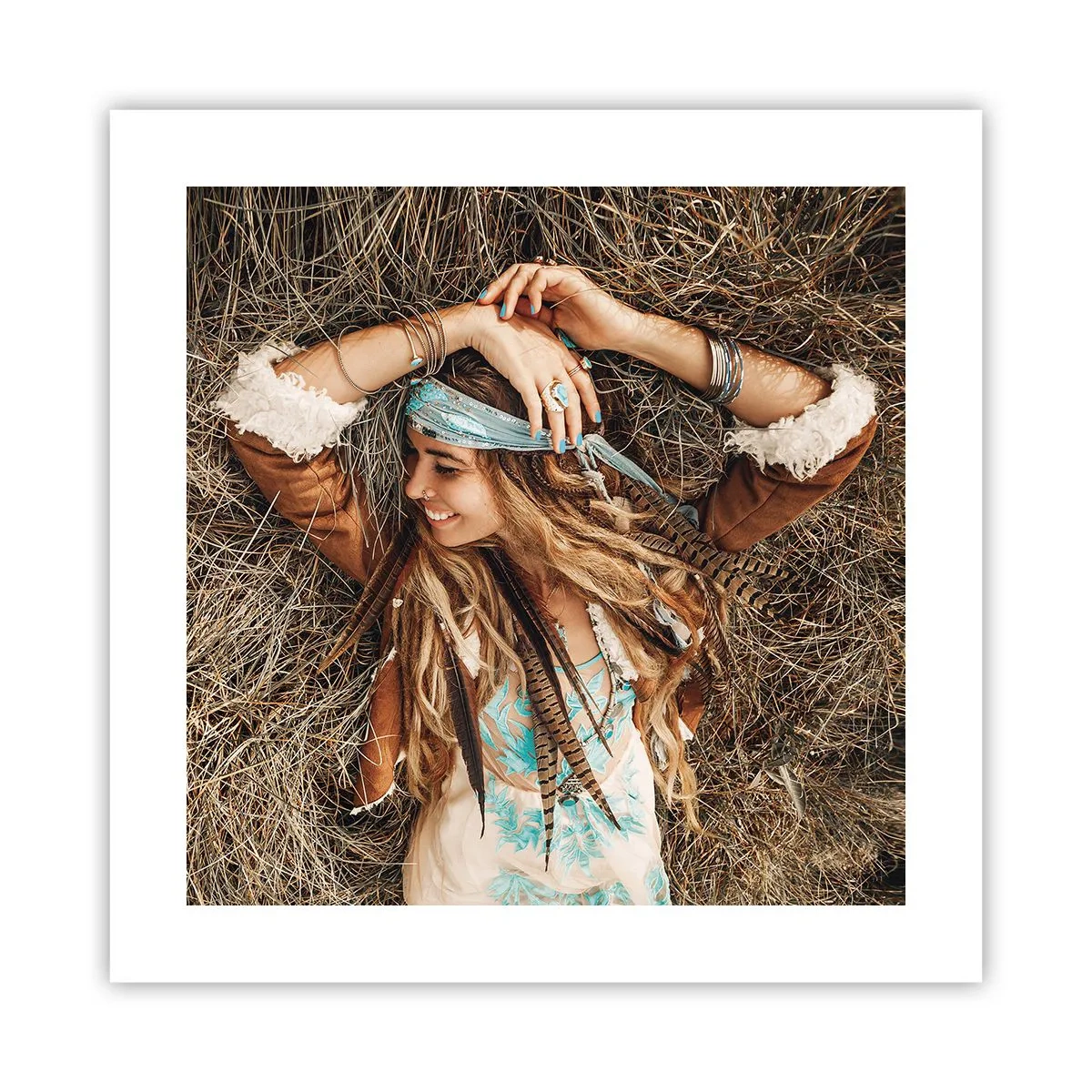 Poster - Op weg naar de zomer van de liefde - 40x40 cm