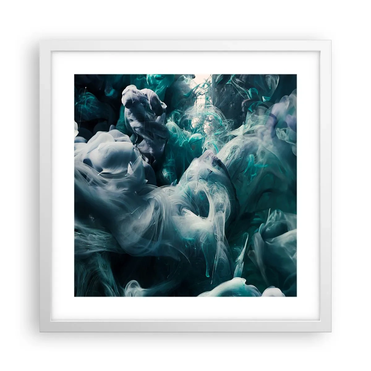 Poster in een witte lijst - De nobele kilheid van steen - 40x40 cm