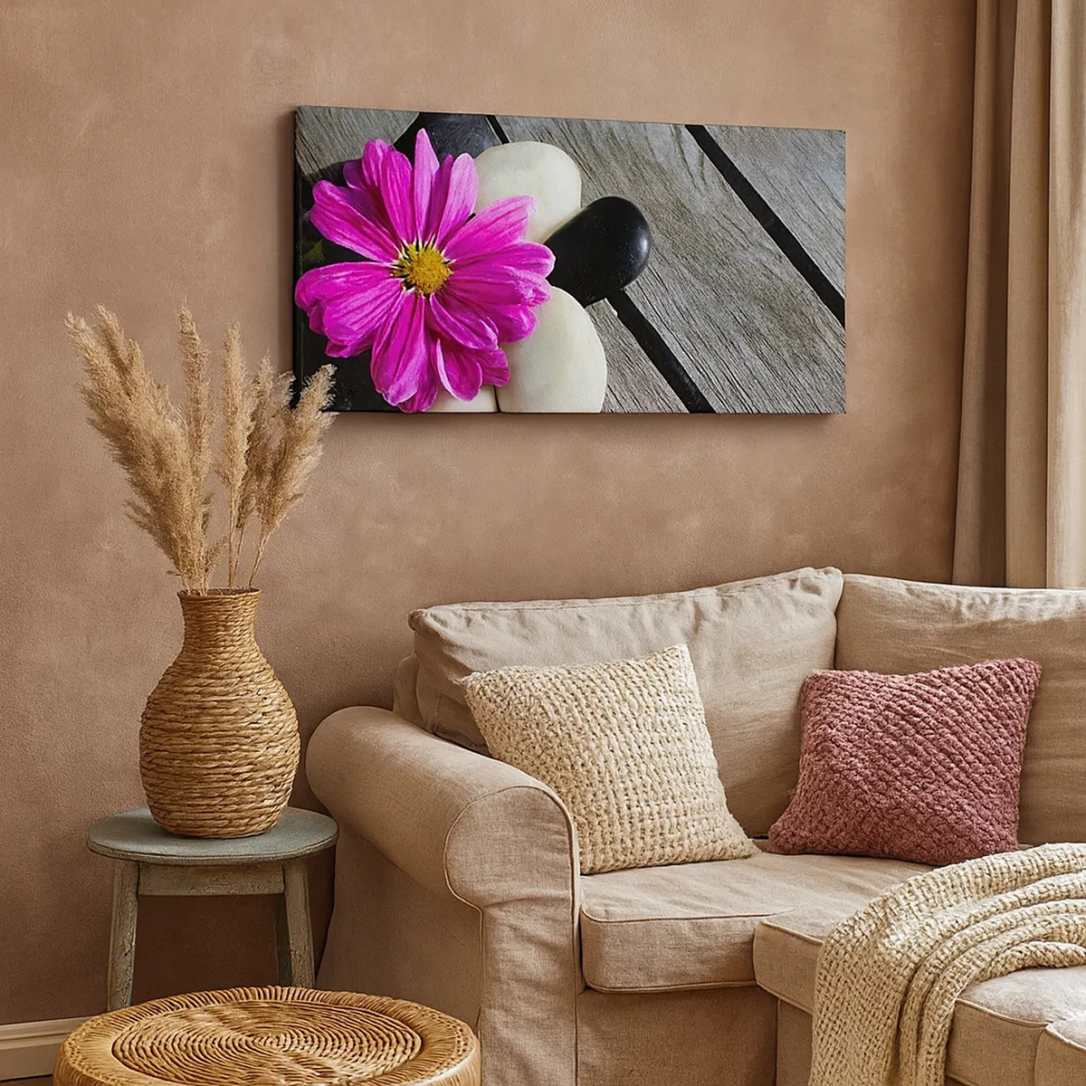 Schilderen op canvas - Rust op de pier - 30x30 cm