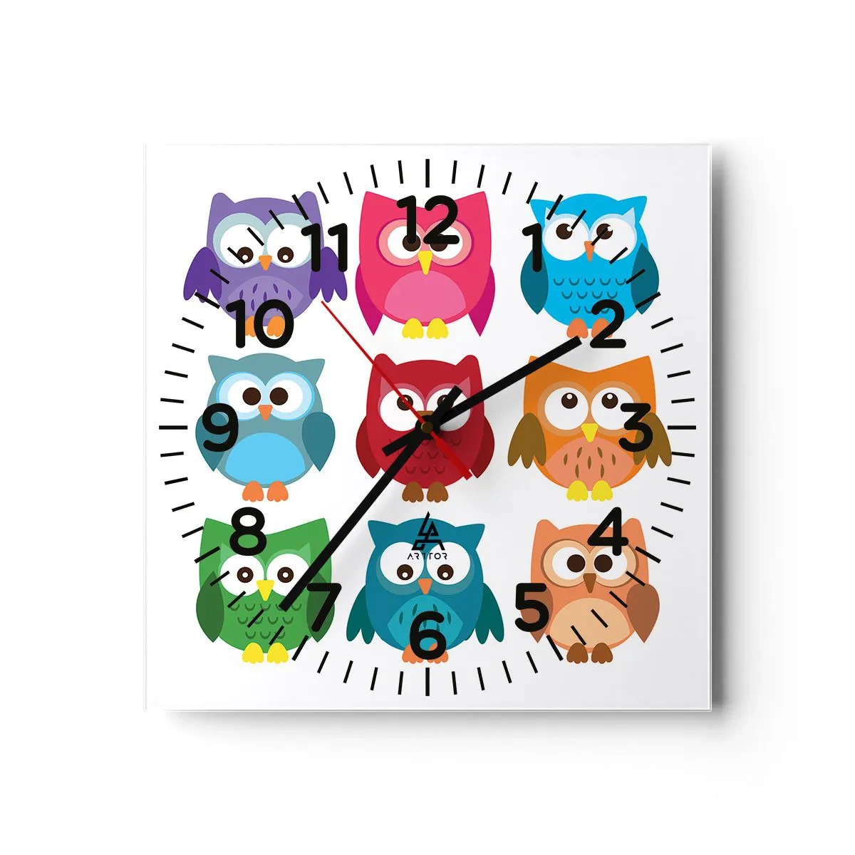 Wandklok - Klok - Anders zjn kan grappig zijn - 40x40 cm