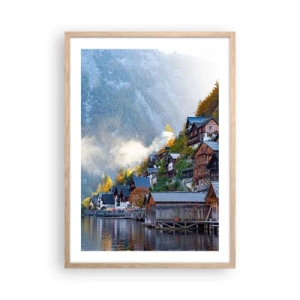 Een poster in een licht eiken lijst - Alpine sfeer - 50x70 cm