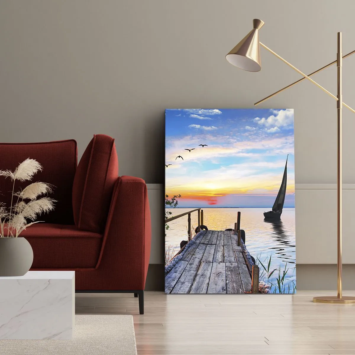 Schilderen op canvas - Goedeavond - 70x100 cm