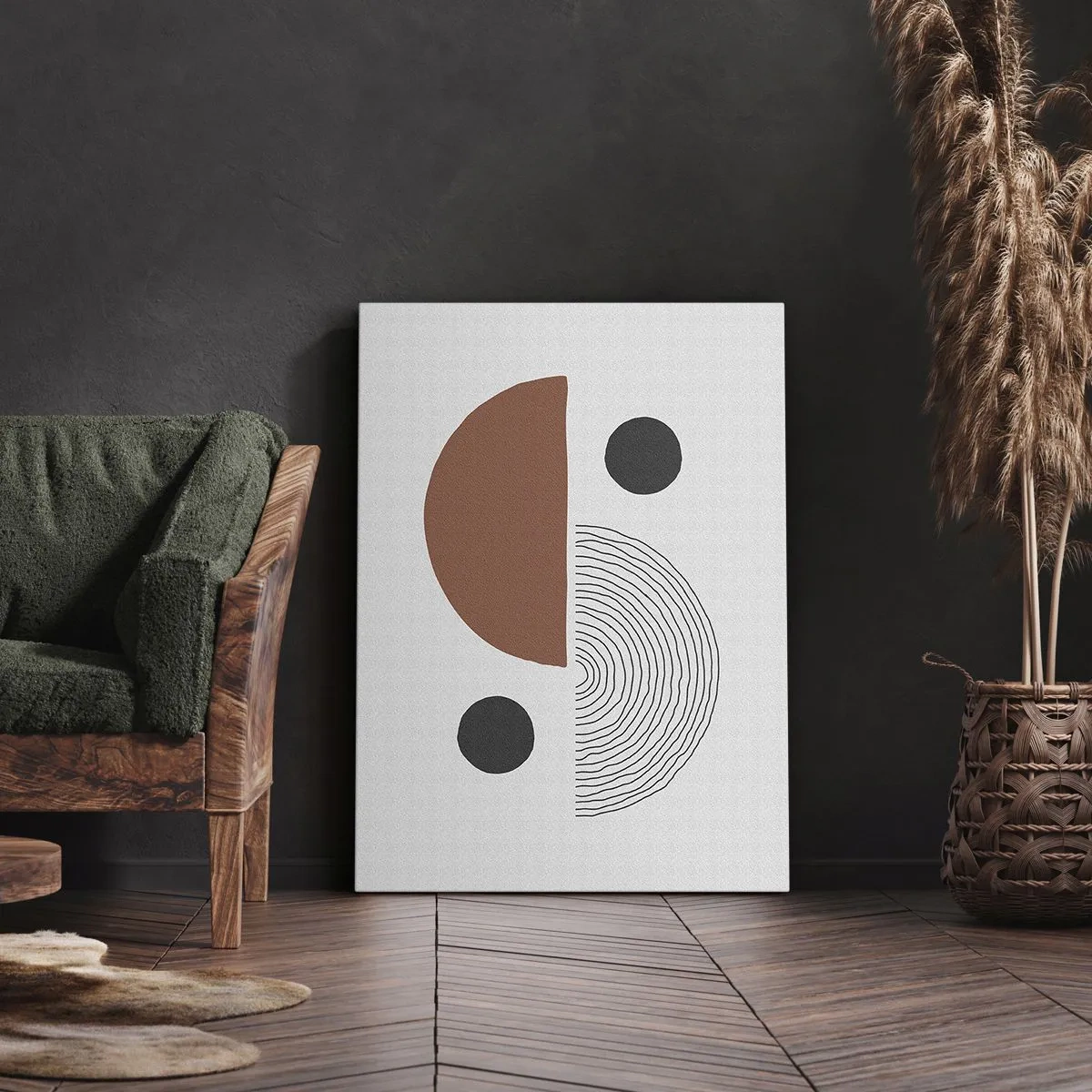 Schilderen op canvas - Perfectie van het wiel - 65x120 cm