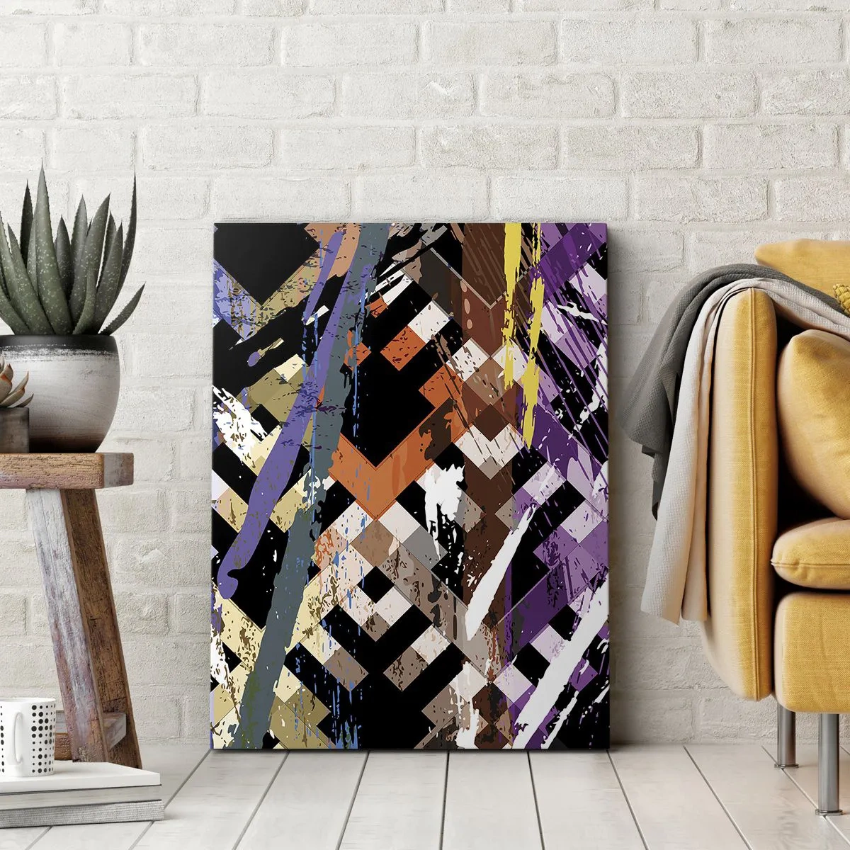 Schilderen op canvas - Tot de tweede macht verheven - 65x120 cm