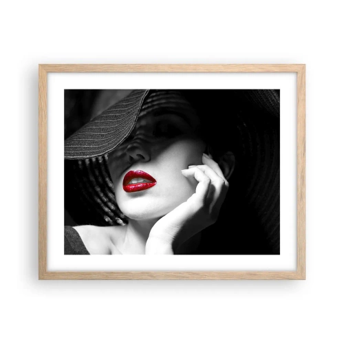 Een poster in een licht eiken lijst - Een studie in scharlaken - 50x40 cm