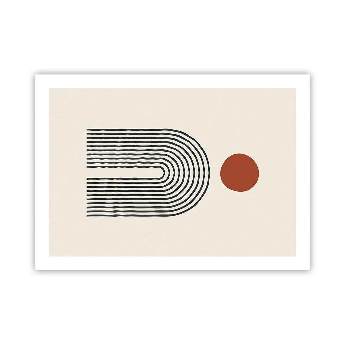 Poster - Magnetisme van vormen en kleuren - 70x50 cm
