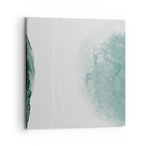 Schilderen op canvas - Ontmoeting met de mist - 70x70 cm