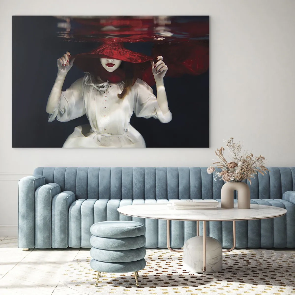 Schilderen op glas - Hatelijke godin in de Slavische mythologie - 120x80 cm