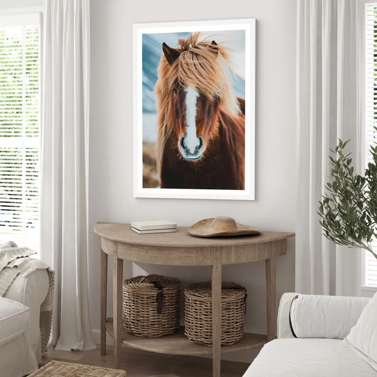 Poster in een witte lijst - Voel jij je vrij? - 70x100 cm