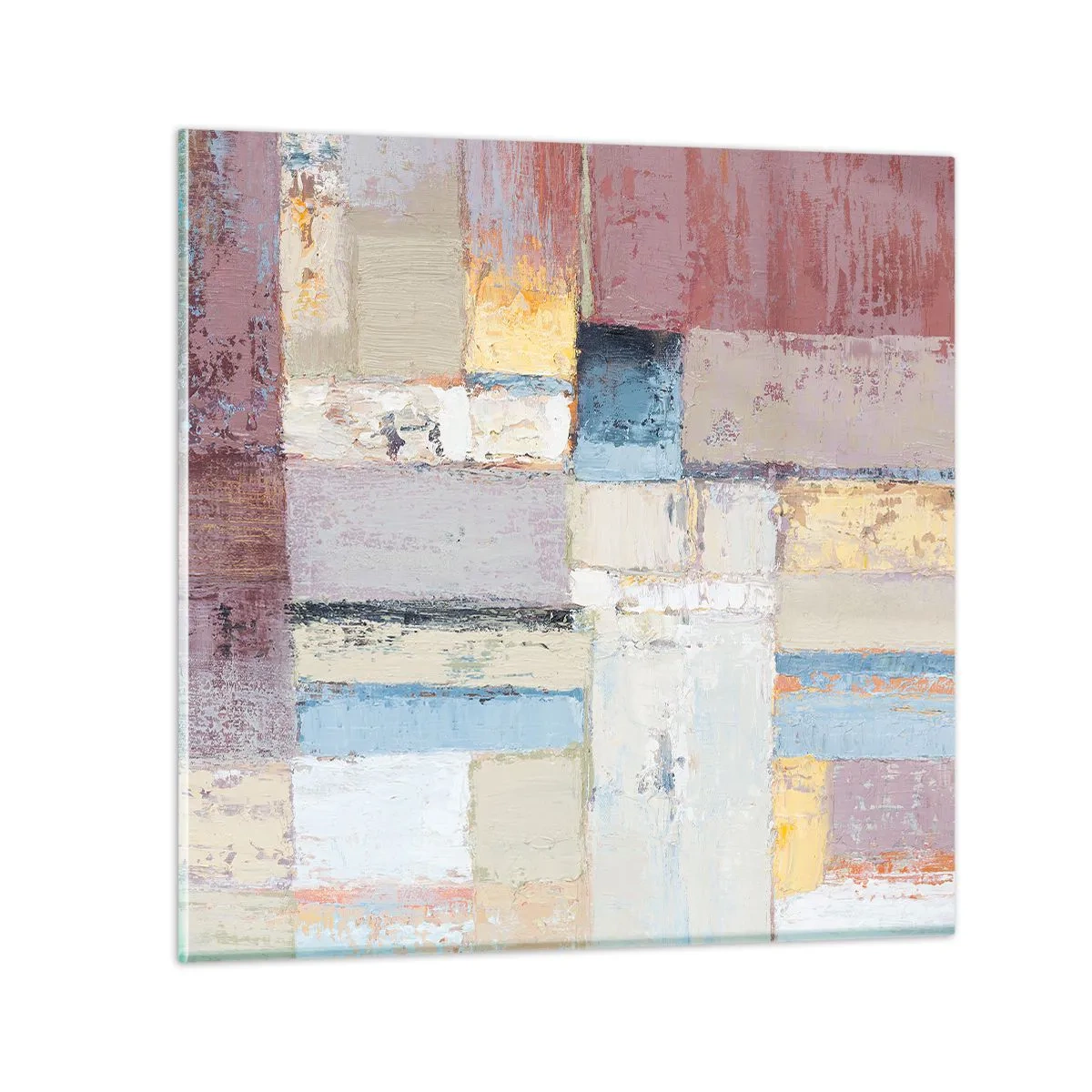 Schilderen op glas - De rust van geometrie - 30x30 cm