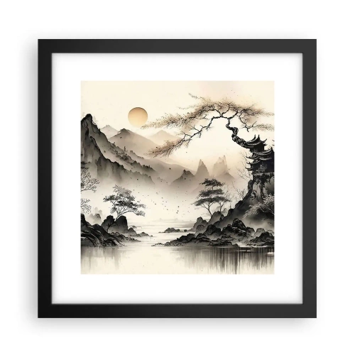 Poster in een zwarte lijst - De unieke charme van het Oosten - 30x30 cm