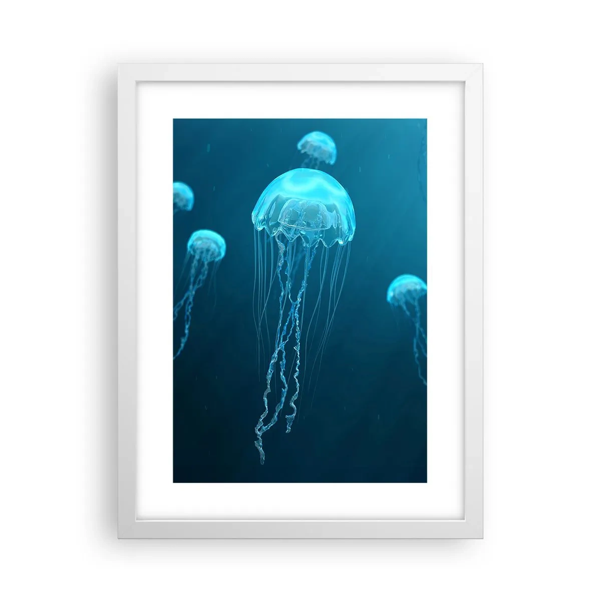 Poster in een witte lijst - Oceaandans - 30x40 cm