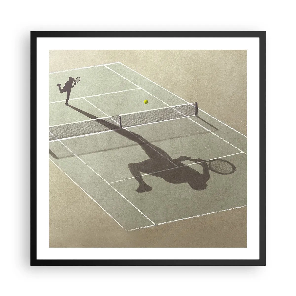 Poster in een zwarte lijst - Jezelf overwinnen - 60x60 cm